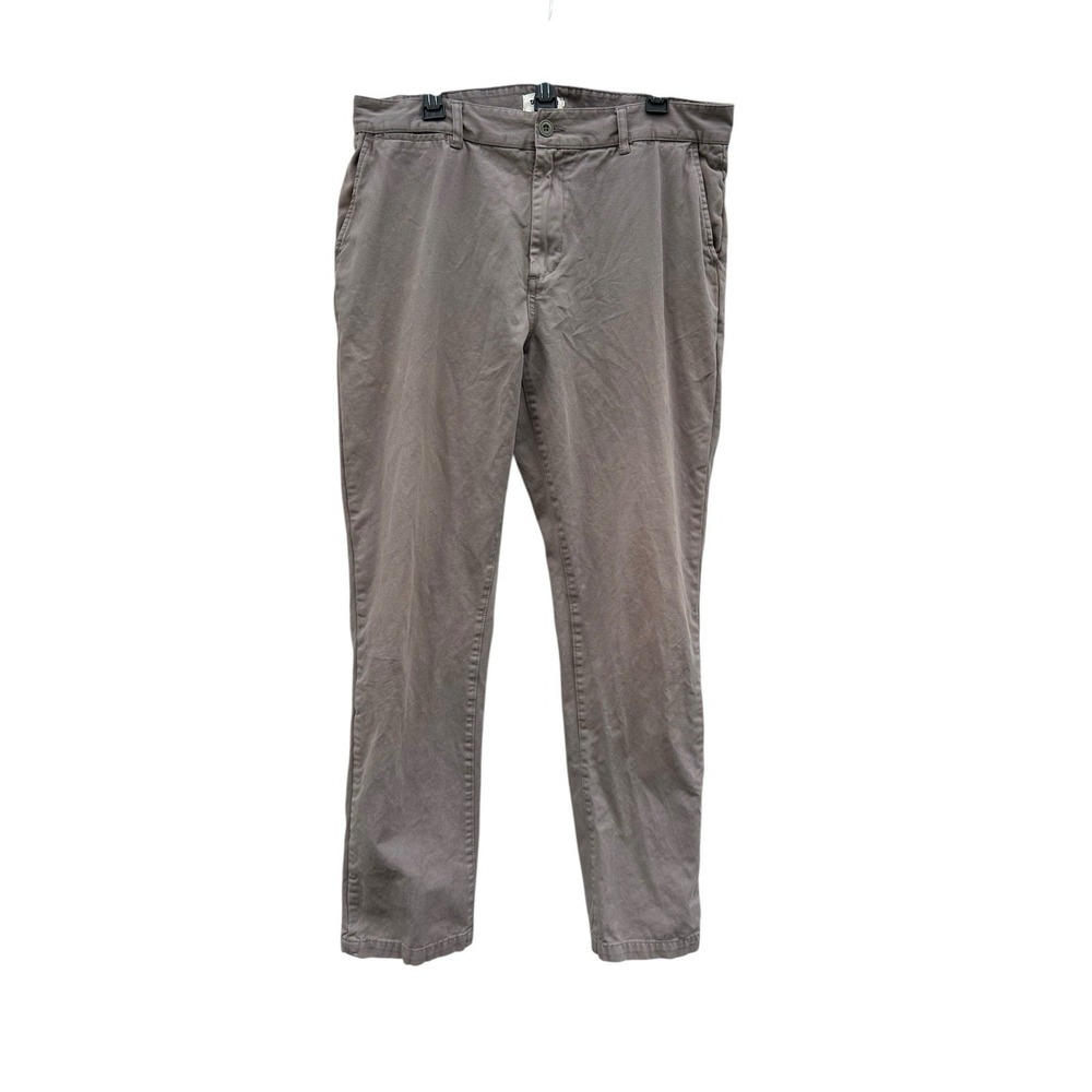 Taylor Stitch Democratic Foundation Pant Men's 36 Cotton Chino Organic Ash EUC